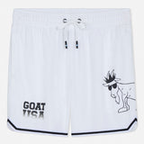 GOAT USA Kid's BIG GOAT Mesh Shorts (White)