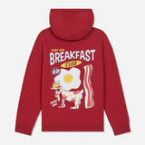 GOATUSA Kids'Breakfast Crew Hooded Sweatshirt - Tomato