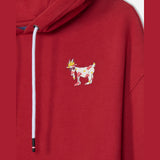 GOATUSA Kids'Breakfast Crew Hooded Sweatshirt - Tomato