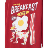 GOATUSA Kids'Breakfast Crew Hooded Sweatshirt - Tomato