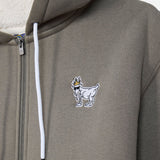 GOAT USA Kids' GOAT USA Sherpa Lined Full Zip Hoodie - Olive