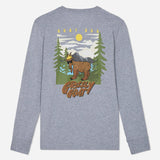 GOAT USA Gray Grizzy Long Sleeve T-Shirt