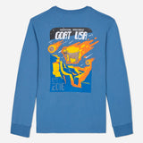GOAT USA Meteor Shower Long Sleeve T-Shirt - Coronet Blue