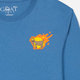 GOAT USA Meteor Shower Long Sleeve T-Shirt - Coronet Blue