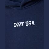 GOATUSA Kids' Soccer Billboard Hooded Sweatshirt - Navy Blazer