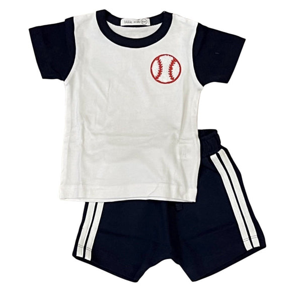 Little Mish All Star Enzyme Patch Shorts Set