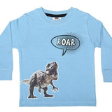 Mish Kids Dino Roar Long Sleeve Shirt - Blue