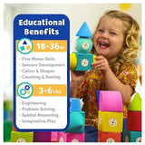 Blockaroo Magnetic Foam Blocks Rocket Car Set