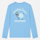 Goat USA Snowball L/S Tee - Carolina Blue
