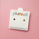 Pierced Post Earrings - Tiny Classic Flower