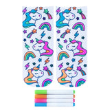 Living Royal Unicon Galaxy Coloring Socks