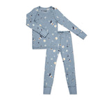 Coccoli L/S Modal Pajama - Astronaut on Steel Blue