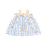 Angel Dear Odalys Floral Stripe - Top With Bows And Ruffle Leg Bloomer
