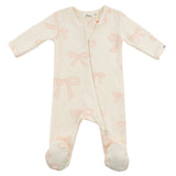 Oh Baby! Big Bows Pink Footie (Milk)