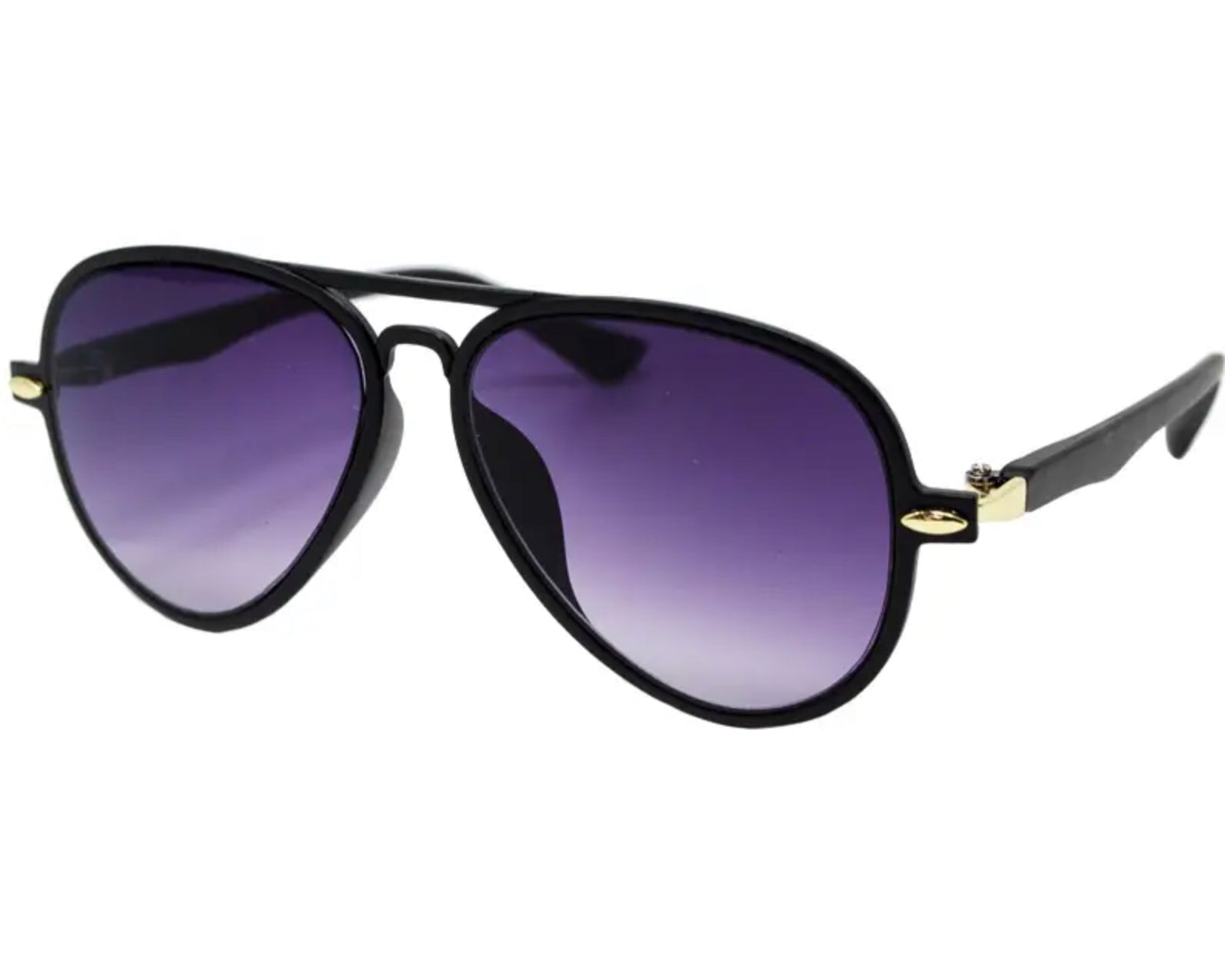 Zomi Gems - Black Aviator Sunglasses - hip-kid