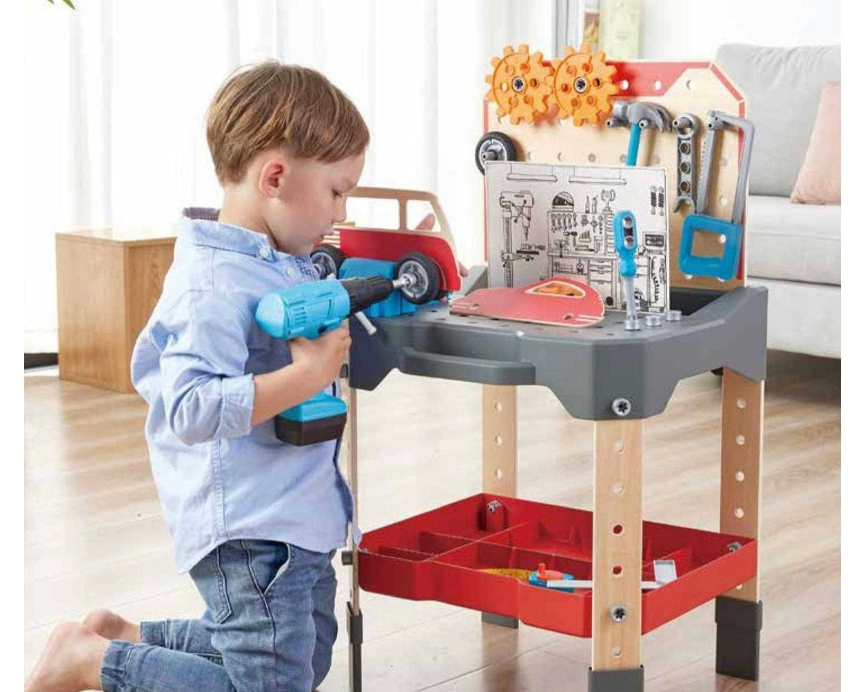 Hape Vehicle Service & Repair Workbench - hip-kid