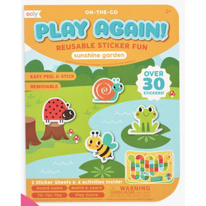 ooly Play Again Reusable Sticker Fun Sunshine Garden - hip-kid
