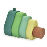 Three Hearts Silicone Avocado Toy Stacker - hip-kid