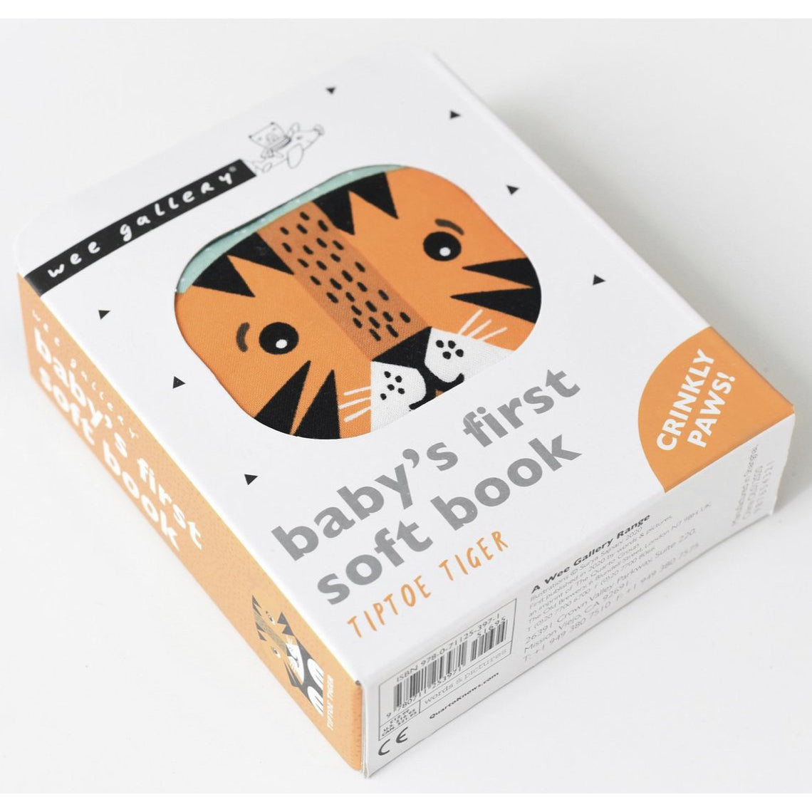 Wee Gallery TipToe Tiger Baby’s First Soft Book - hip-kid