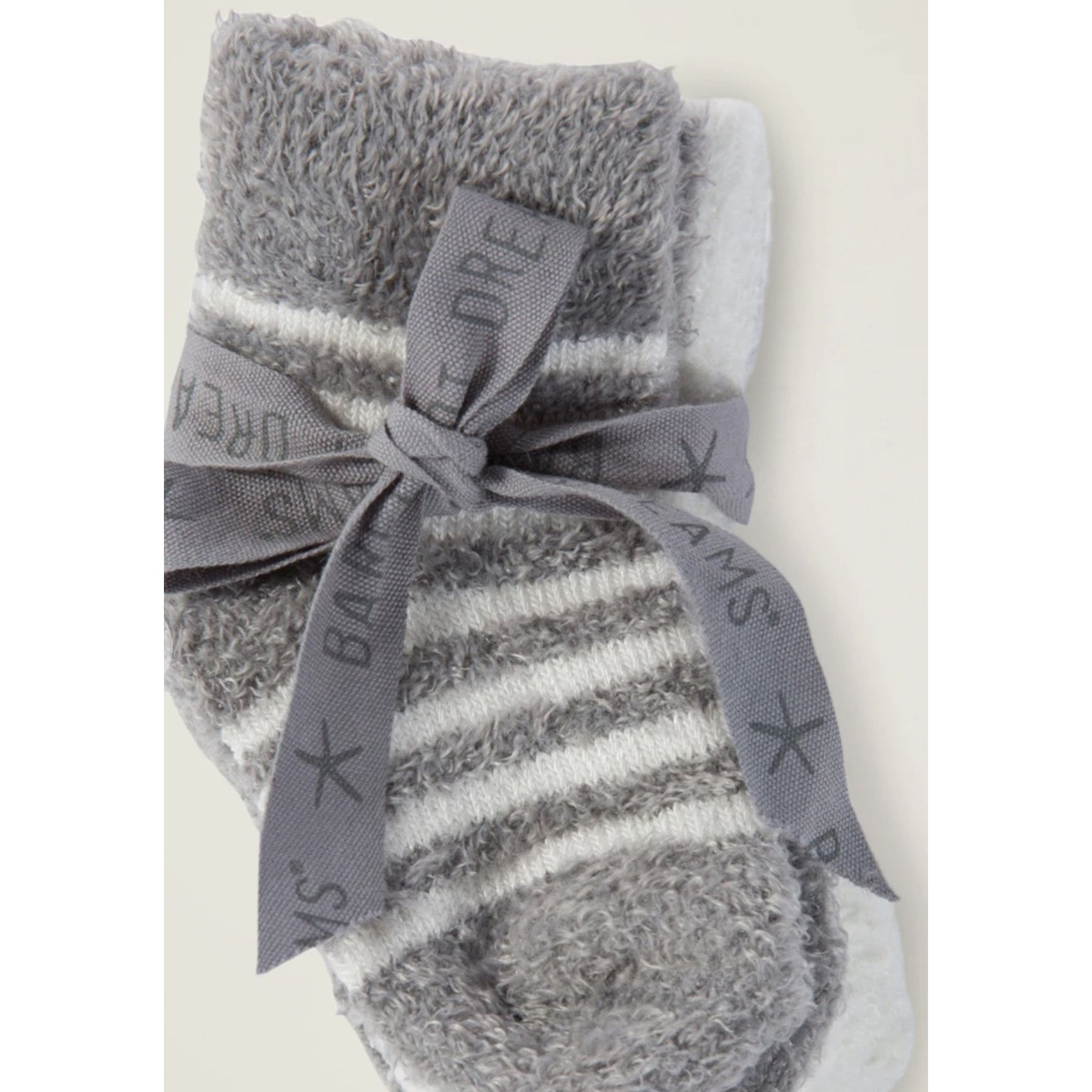 Barefoot Dreams Cozy Chic Lite Infant Sock Set 3 Pack (Pewter Pearl) - hip-kid