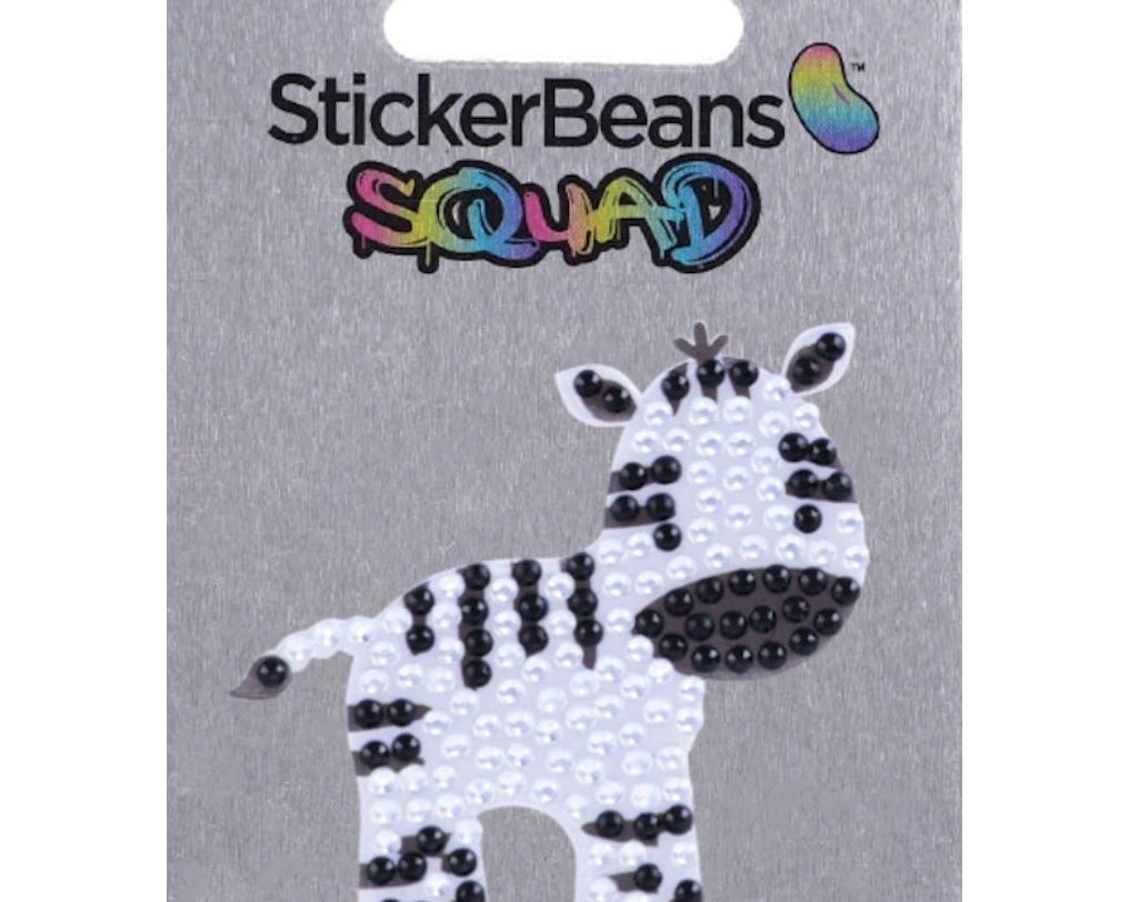Sticker Beans - Zia The Zebra (Squad) - hip-kid