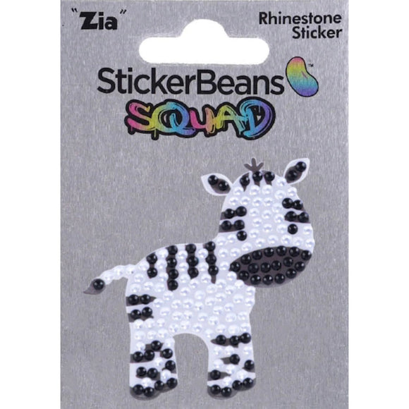 Sticker Beans - Zia The Zebra (Squad) - hip-kid