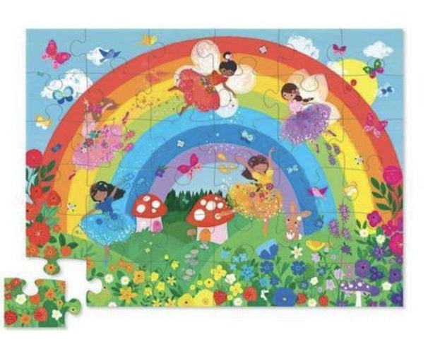 Crocodile Creek Over the Rainbow 36 pc Floor Puzzle - hip-kid