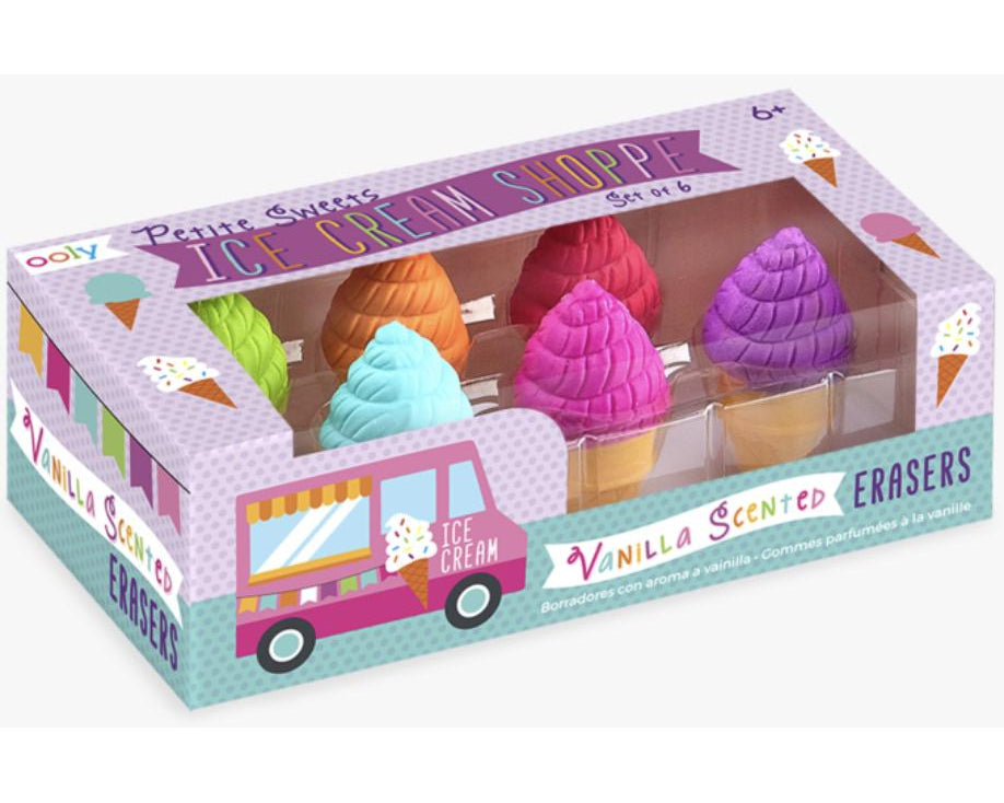 OOLY Petite Sweets Ice Cream Shopped Scented Erasers - hip-kid
