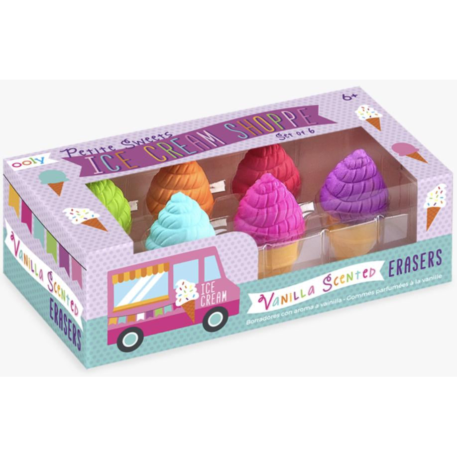 OOLY Petite Sweets Ice Cream Shopped Scented Erasers - hip-kid