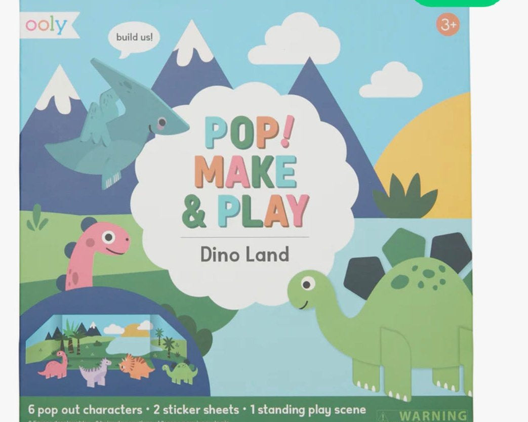 OOLY Pop! Make & Play - Dino Land - hip-kid