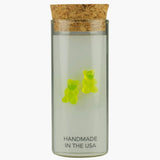 Little Miss Zoe Sterling Silver Yummy Bear Green Stud Kids Earrings in a Bottle - hip-kid