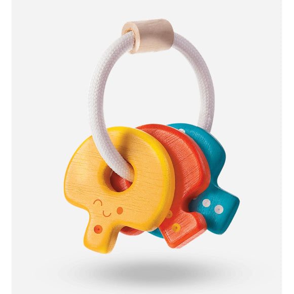 Plan Toys Baby Key Rattle Bright - hip-kid