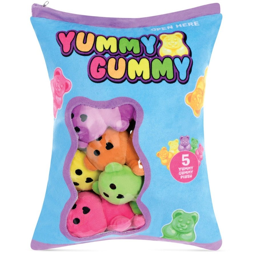 Iscream Yummy Gummies Packaging Fleece Plush - hip-kid