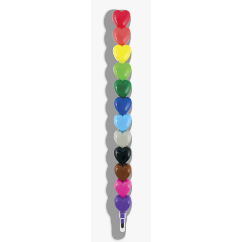 OOLY Heart to Heart Stacking Crayon - hip-kid