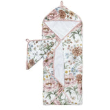 Lou Lou Lollipop Hooded Towel Set - Secret Garden - hip-kid