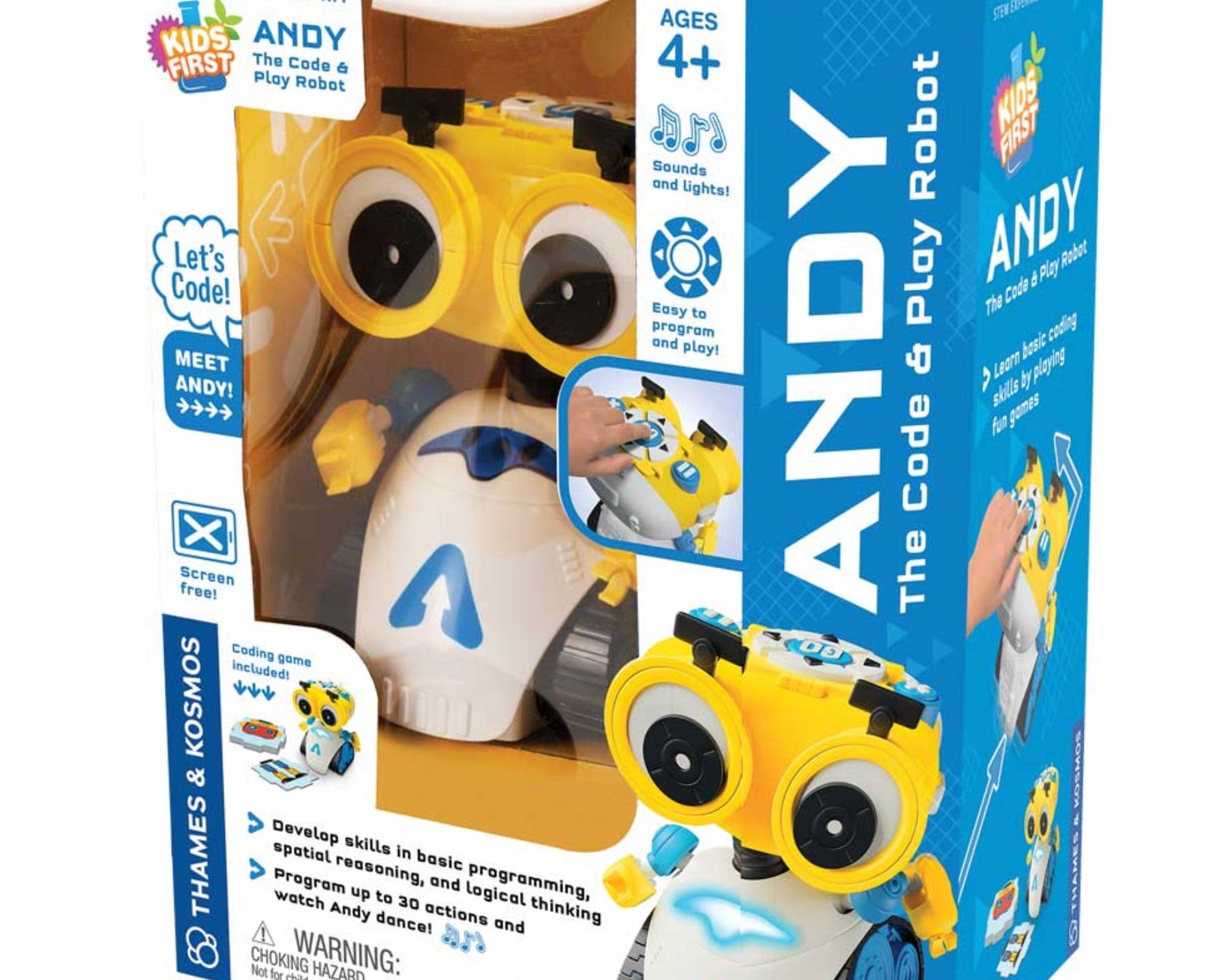 Thames & Kosmos Kids First Andy The Code & Play Robot - hip-kid
