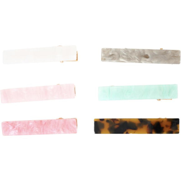 Bows Arts Marble Acetate Clips - hip-kid