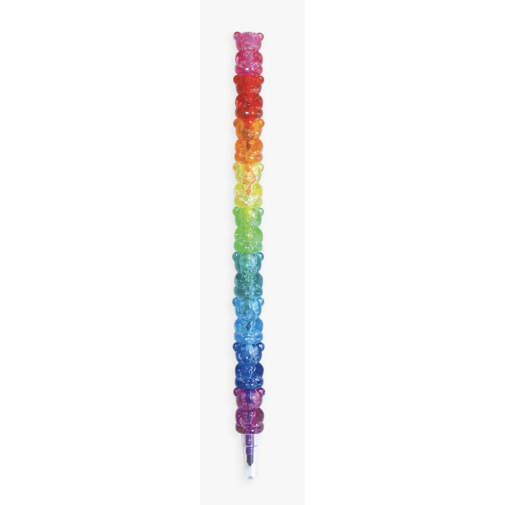 OOLY Bunch O’Bears Gummy Bear Stacking Crayons - hip-kid