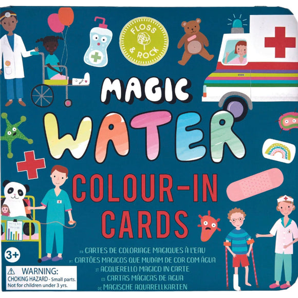 Floss & Rock Happy Hospital Magic Water Colour-In Cards - hip-kid