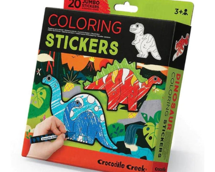 Crocodile Creek Coloring Stickers - Dinosaur - hip-kid