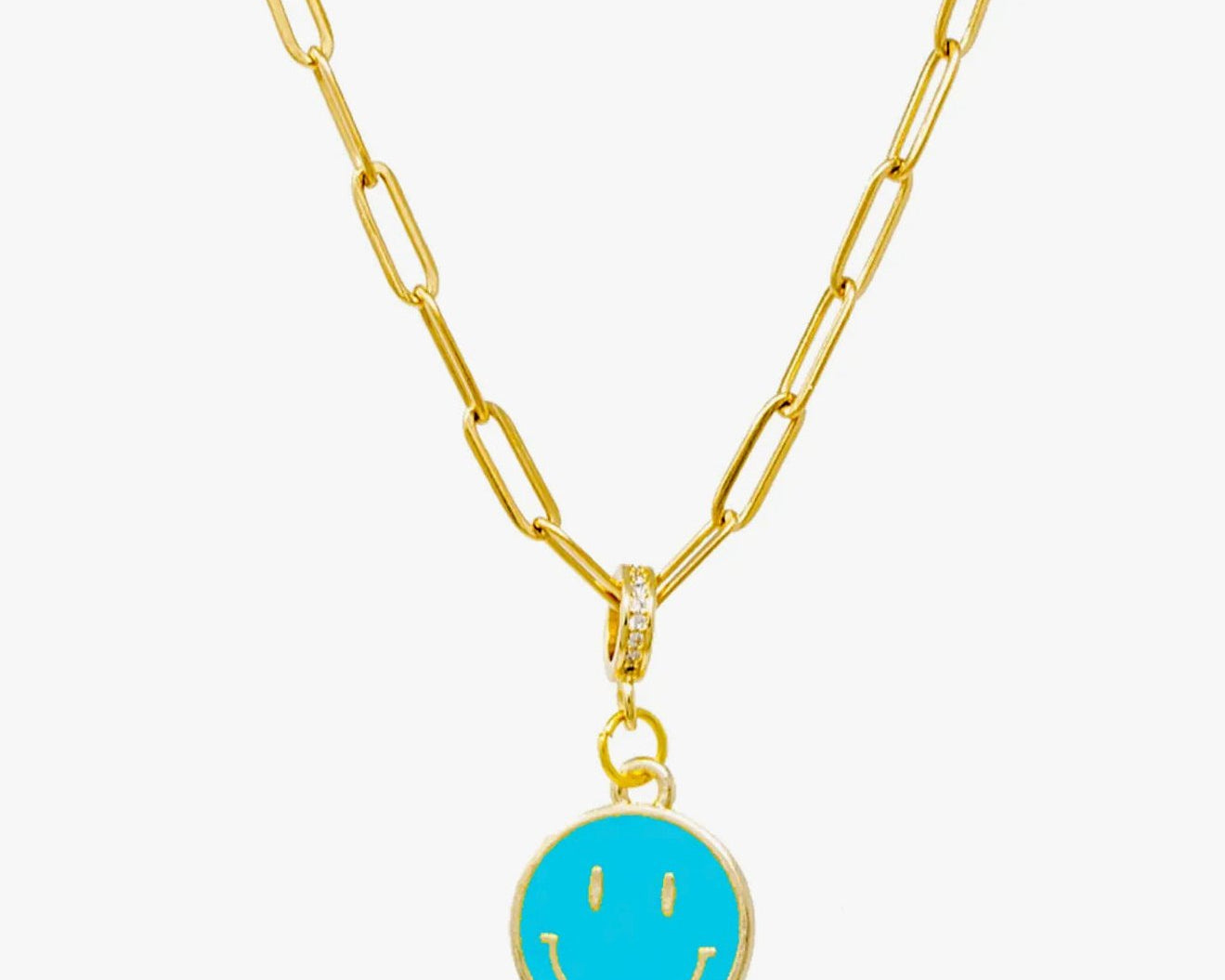 Zomi Gems Happy Face Necklace - hip-kid