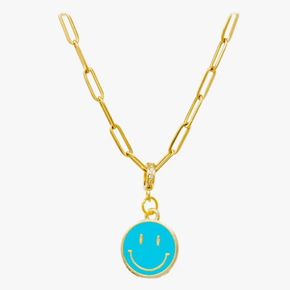 Zomi Gems Happy Face Necklace - hip-kid
