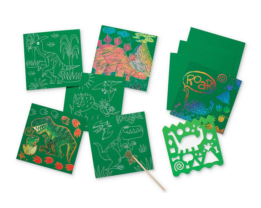 Crocodile Creek Sparkle Scratch Art - Dinosaur - hip-kid
