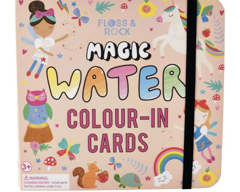 Floss & Rock Rainbow Fairy Magic Water Colour-In Cards - hip-kid