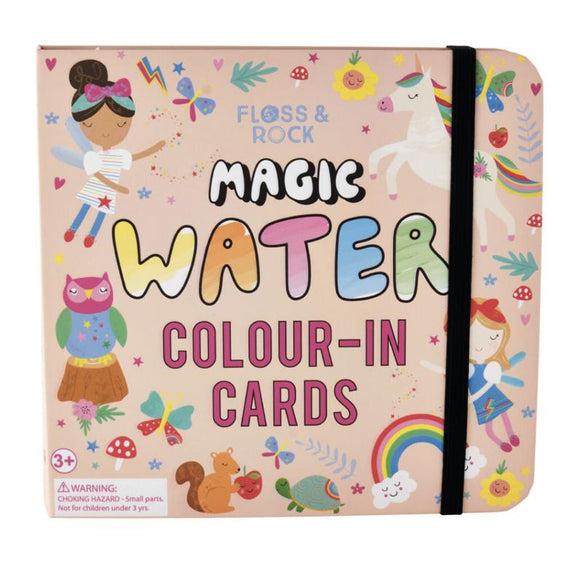 Floss & Rock Rainbow Fairy Magic Water Colour-In Cards - hip-kid