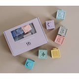 Three Hearts Building Block Teether & Bath Toy - Original - hip-kid