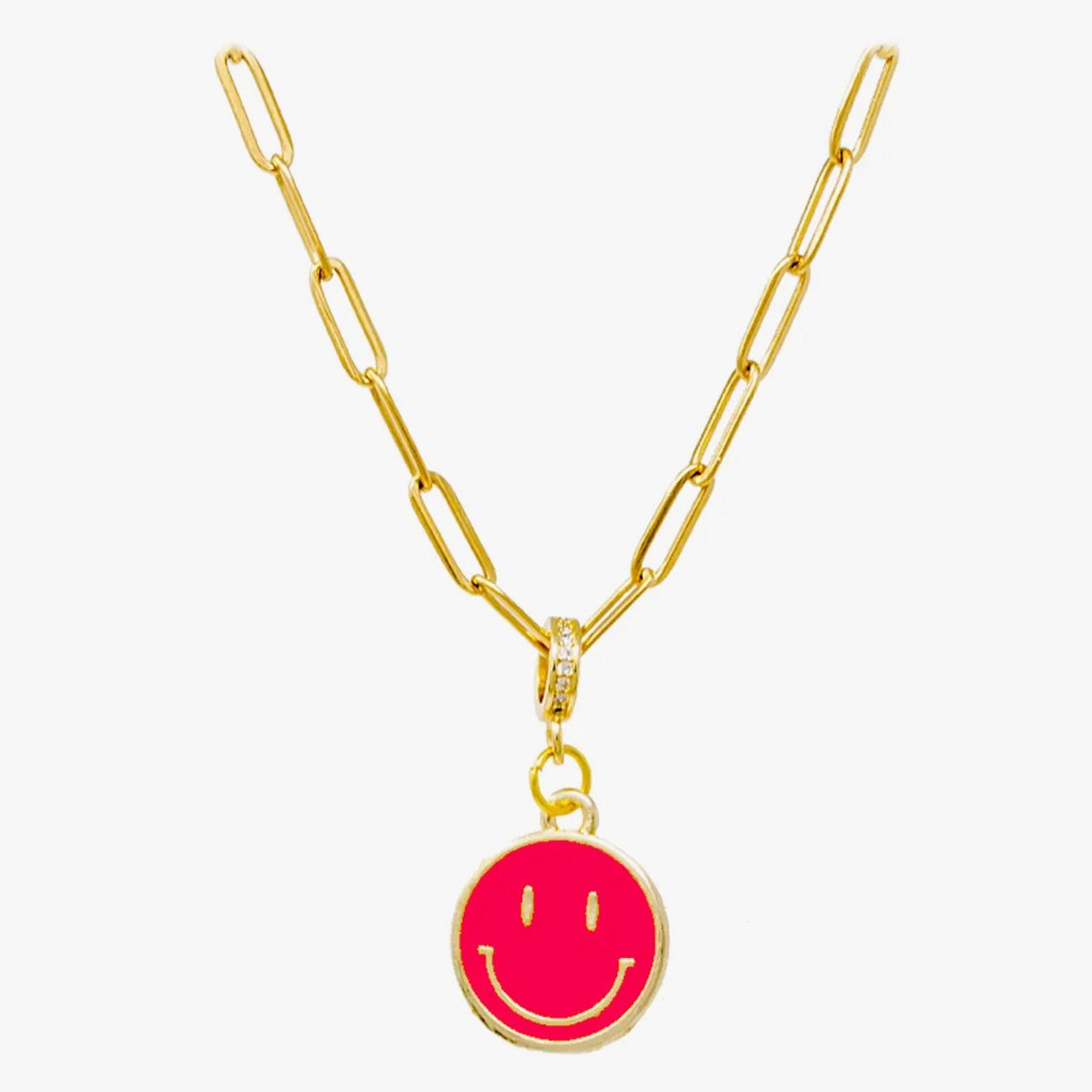 Zomi Gems Happy Face Necklace - hip-kid