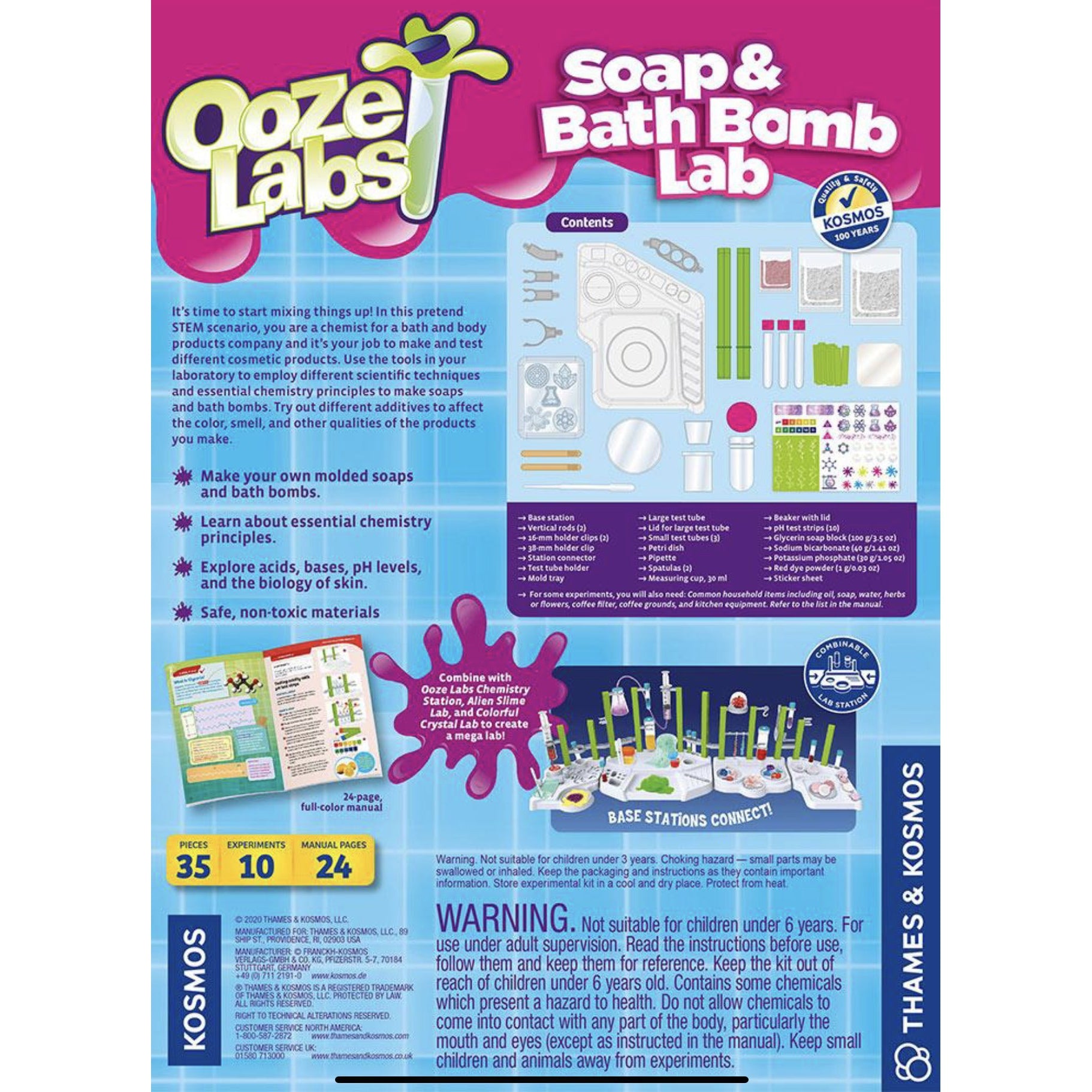 Thames & Kosmos Ooze Labs: Soap & Bath Bomb Lab - hip-kid