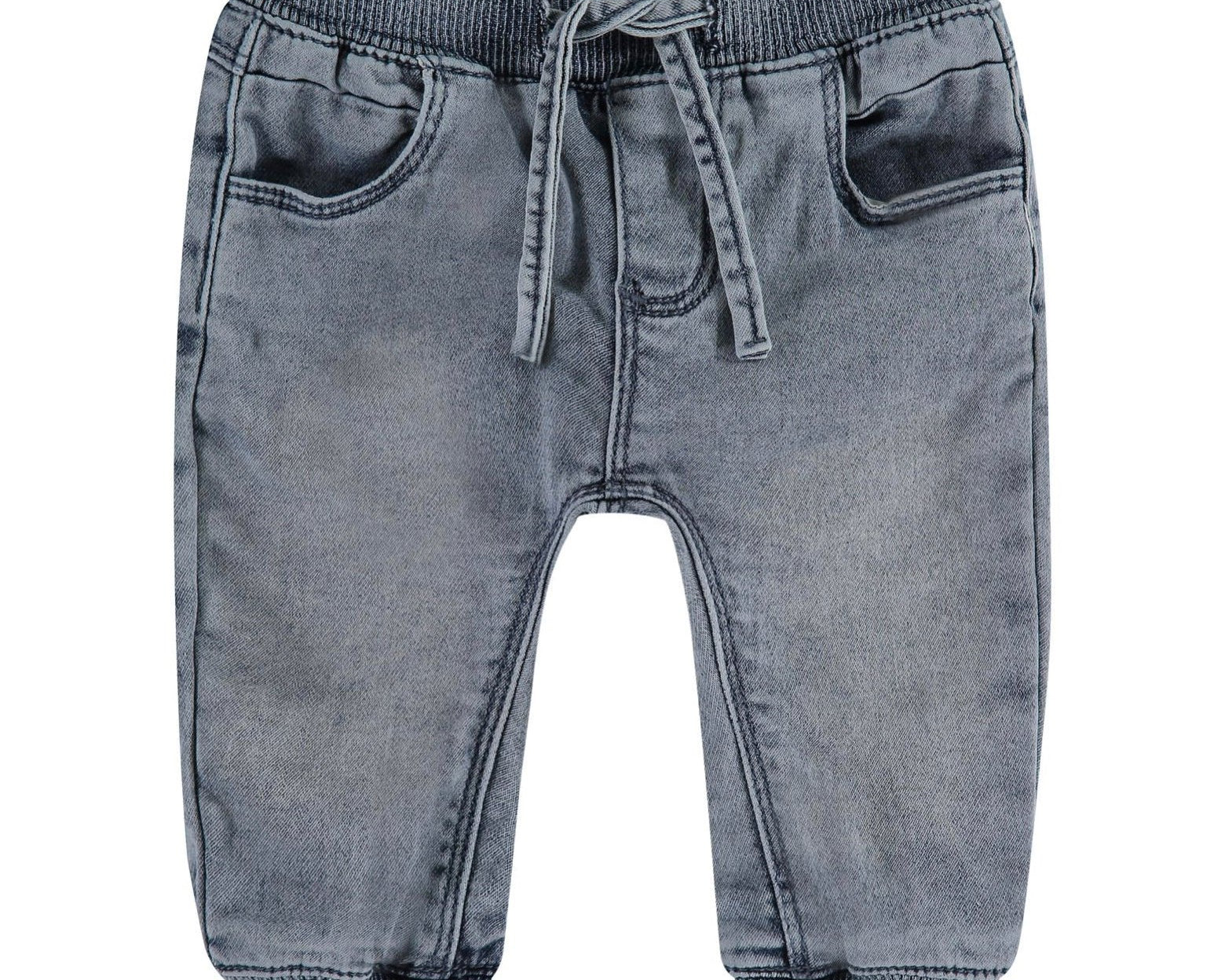 Babyface Baby Boys Jogg Denim - Blue Grey Denim - hip-kid