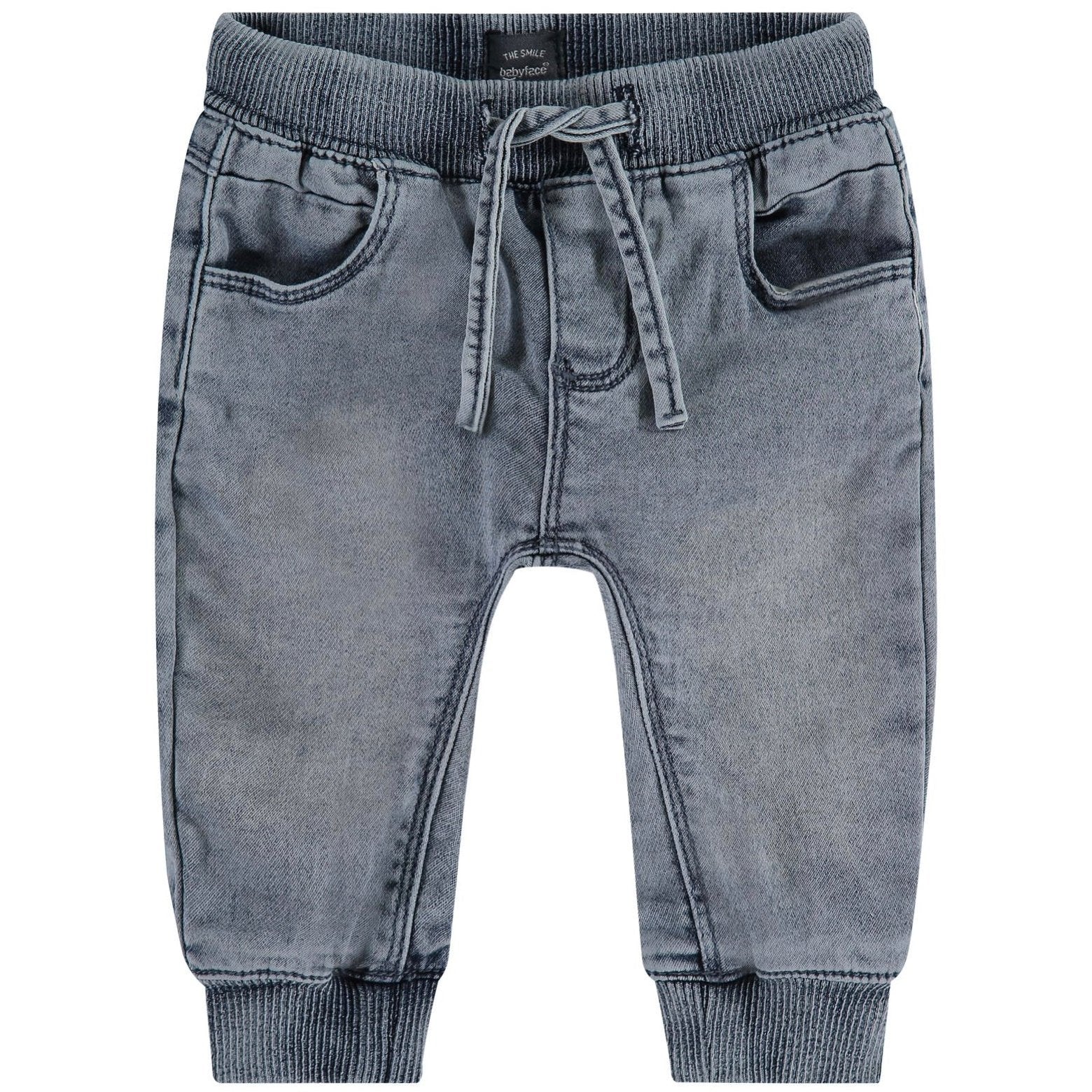 Babyface Baby Boys Jogg Denim - Blue Grey Denim - hip-kid